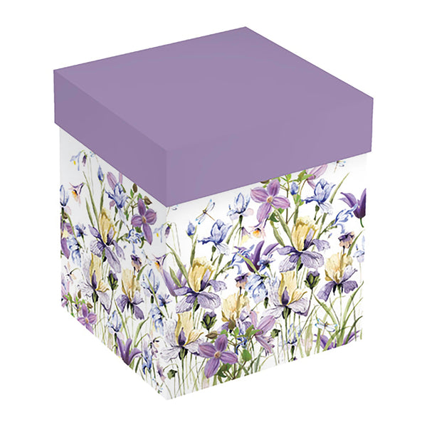 Plow & Hearth Golden Lilac Stemless Glass 17oz Gift Box