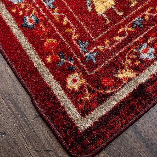 Plow & Hearth Grafton EnduraStran Folk Art Rug 2'1" X 7'8" Runner