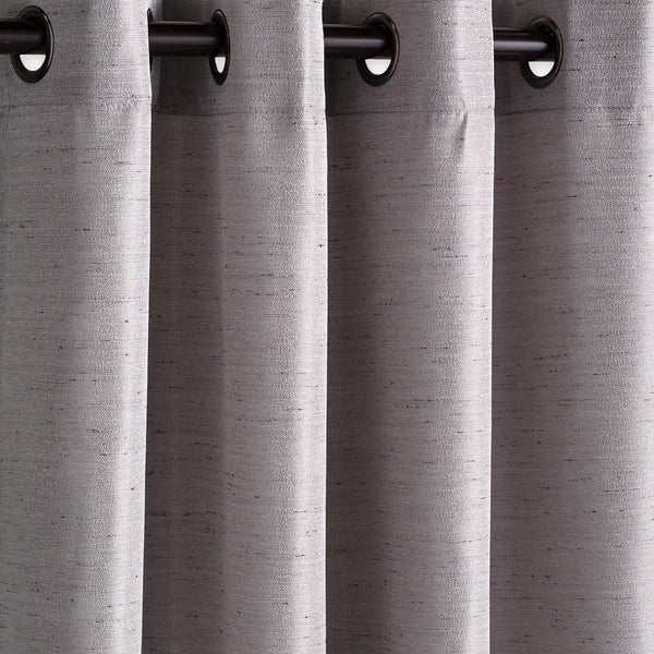 Plow & Hearth Grasscloth Outdoor Curtain Panel With Grommet Top 110"W X 84"L