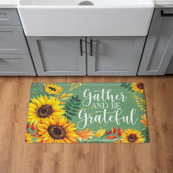 plow & hearth Grateful Gatherings Anti-Fatigue Mat 30" x 18"