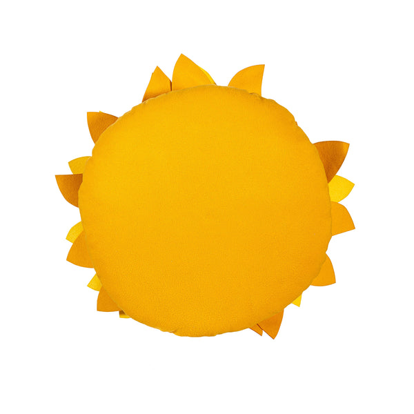 Plow & Hearth Grateful Gatherings Sunflower Shaped Pillow 16"