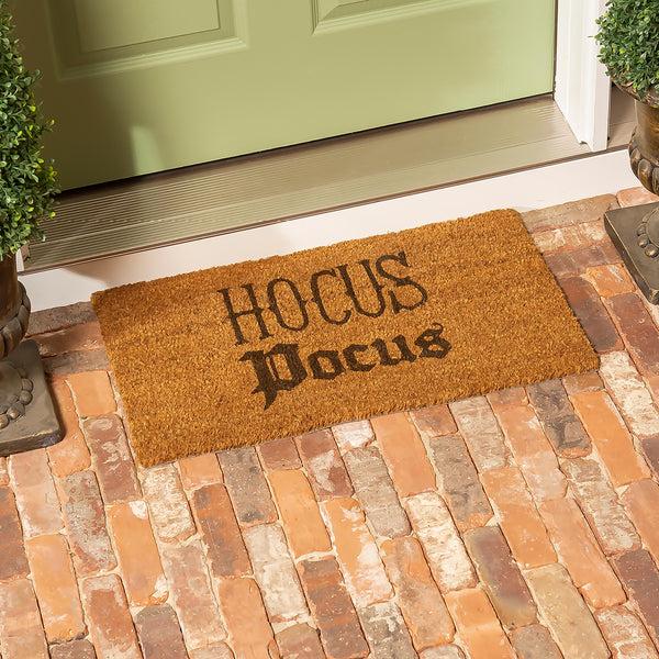 plow & hearth Halloween Greeting Coir Mat Hocus Pocus