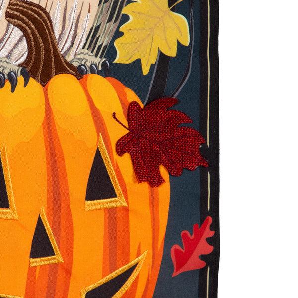 Plow & Hearth Halloween Night Owl Everlasting Impressions Textile Décor