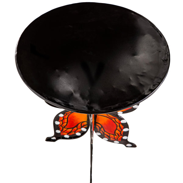 Plow & Hearth Handcrafted Metal Monarch Butterfly Side Table