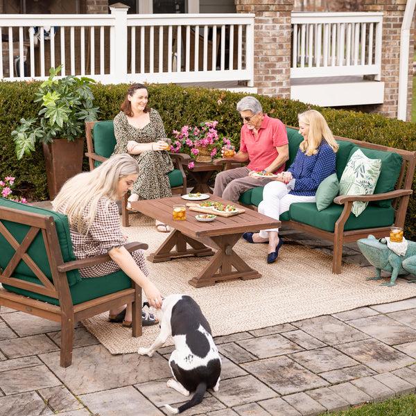 Plow & Hearth Handmade Colorful Painted Frog Metal Side Table