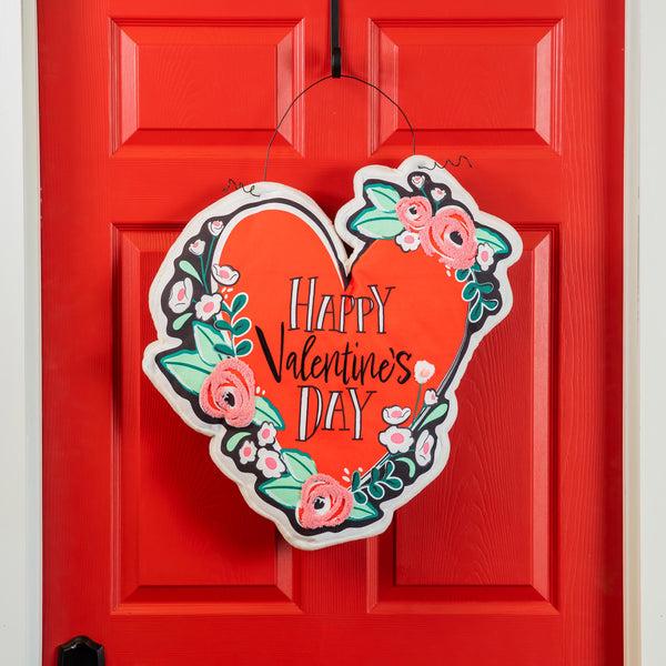 plow & hearth Happy Valentine's Day Estate Door Décor