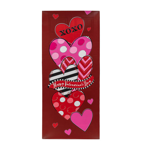 plow & hearth Happy Valentine's Day Sweethearts Elastic Door Cover