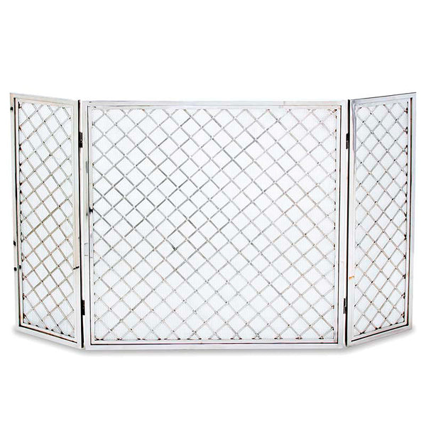 plow & hearth Hartwick Tri-Panel Folding Fireplace Screen