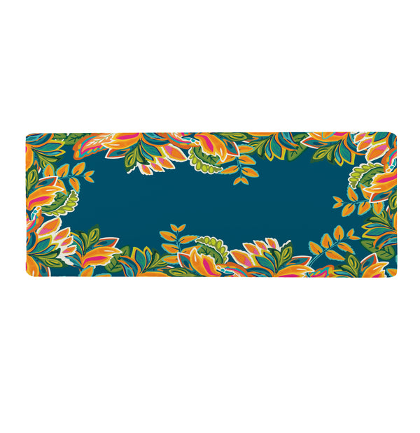 Plow & Hearth Harvest Blossom Jacobean Pumpkin Anti-Fatigue Mat 40"x20”