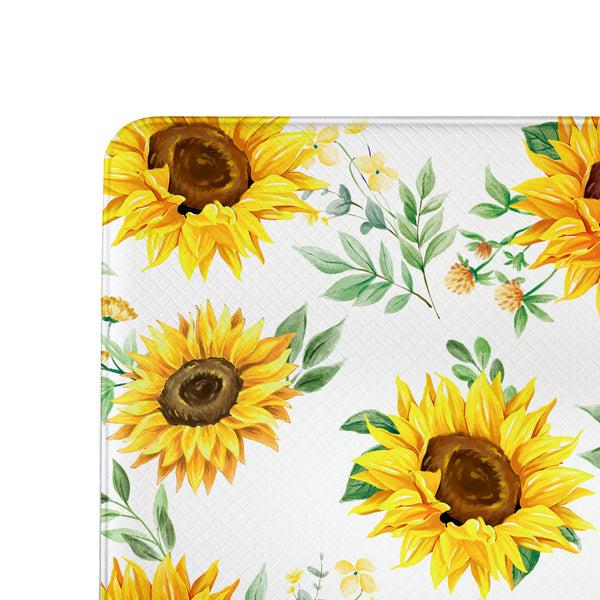 Plow & Hearth Harvest Blossom Sunflower Anti-Fatigue Mat 30"x18"