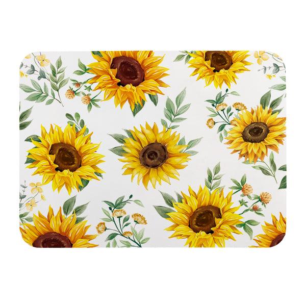 Plow & Hearth Harvest Blossom Sunflower Drying Mat 20"x15"