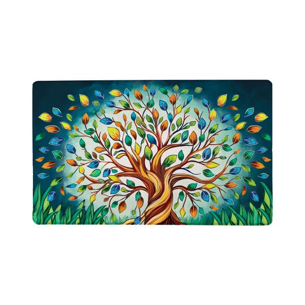 Plow & Hearth Harvest Blossom Tree Of Life Anti-Fatigue Mat 30"x18"