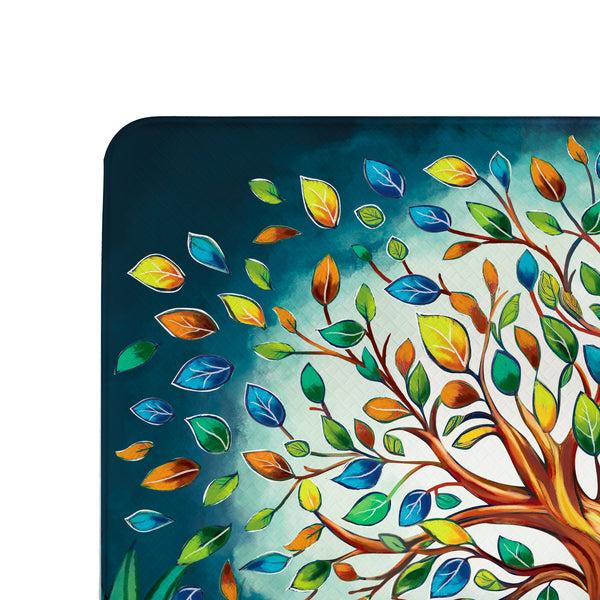 Plow & Hearth Harvest Blossom Tree Of Life Anti-Fatigue Mat 30"x18"