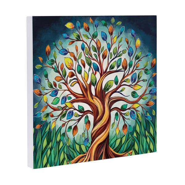 Plow & Hearth Harvest Blossom Tree Of Life Wall Décor 12"x12”
