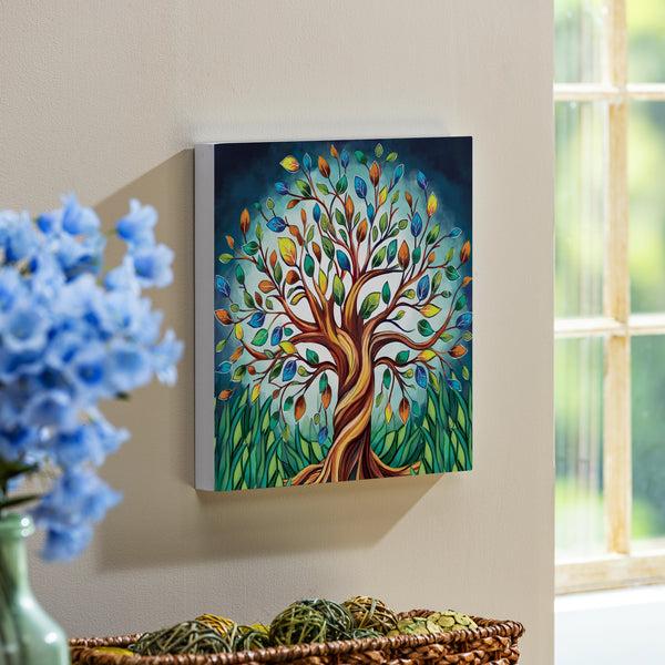 plow & hearth Harvest Blossom Tree Of Life Wall Décor 12"x12”
