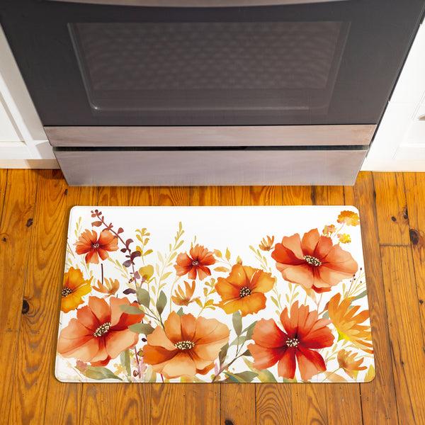 plow & hearth Harvest Blossom Wildflowers Anti-Fatigue Mat 30"x18"