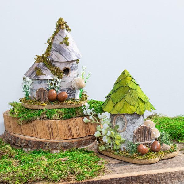 plow & hearth Harvest Blossom Woodland House 1 Set of 2