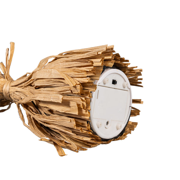 Plow & Hearth Haunted House Broom With Movement Fabric Table Décor 19"H