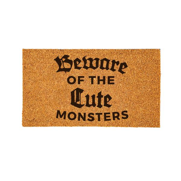 Plow & Hearth Haunted House Coir Mat "Beware Of The Cute Monsters" 28"x16"