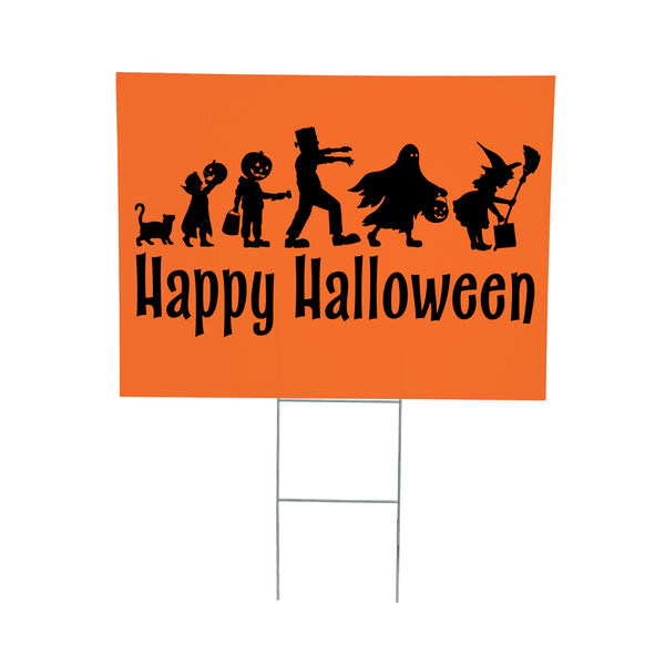 Plow & Hearth Haunted House Yard Sign "Happy Halloween" 24"x18"