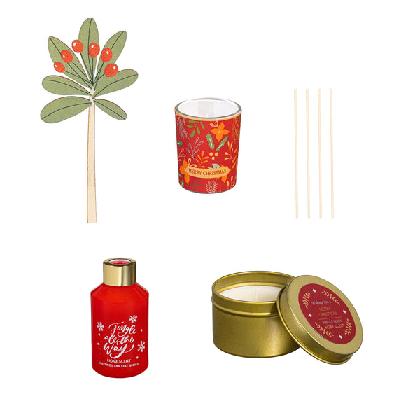 Plow & Hearth Heartfelt Cheer Candle And Diffuser Soy Blend Wax Candle And Diffuser Set