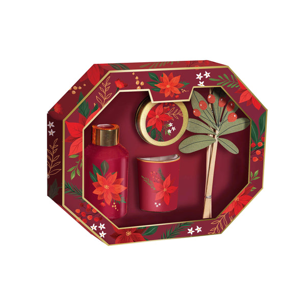 Plow & Hearth Heartfelt Cheer Candle And Diffuser Soy Blend Wax Candle And Diffuser Set