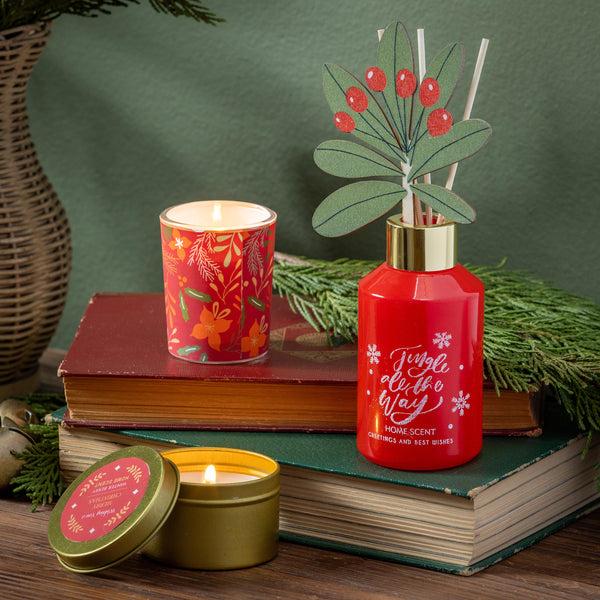 plow & hearth Heartfelt Cheer Candle and Diffuser Soy Blend Wax Candle and Diffuser Set