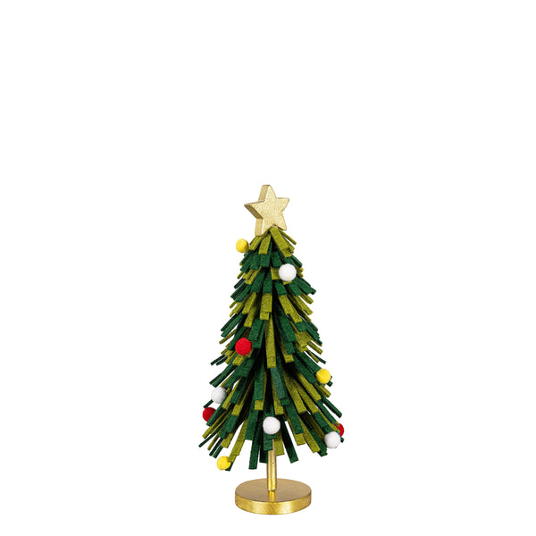 Plow & Hearth Heartfelt Cheer Table Décor Christmas Tree Fabric And Wood Set