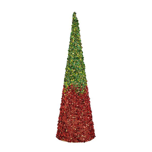Plow & Hearth Heartfelt Cheer Table Décor Glitter Conical Paper Set