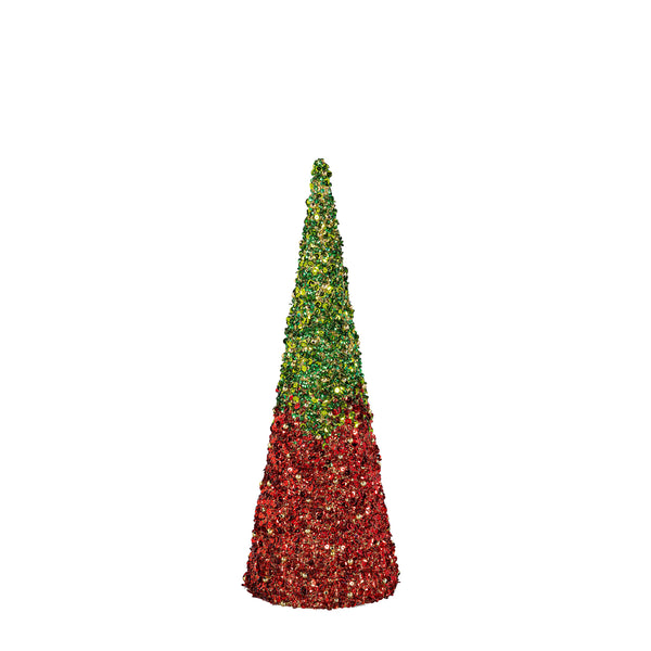 Plow & Hearth Heartfelt Cheer Table Décor Glitter Conical Paper Set