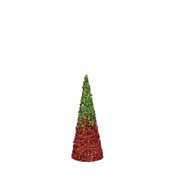 Plow & Hearth Heartfelt Cheer Table Décor Glitter Conical Paper Set