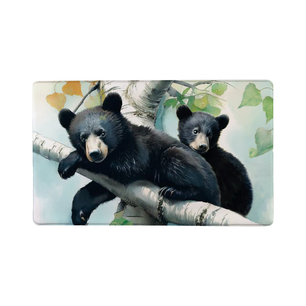 Plow & Hearth High Country Bear Family Anti-Fatigue Mat Mama And Baby Bear 30"x18"