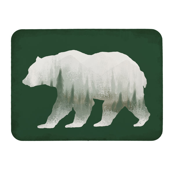 Plow & Hearth High Country Painting Drying Mat Bear 20"x15"