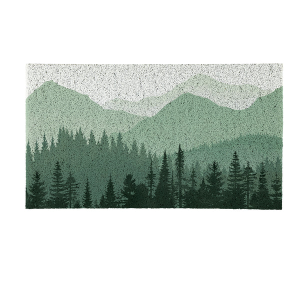 Plow & Hearth High Country Painting PVC Trapper Mat 28"x16"