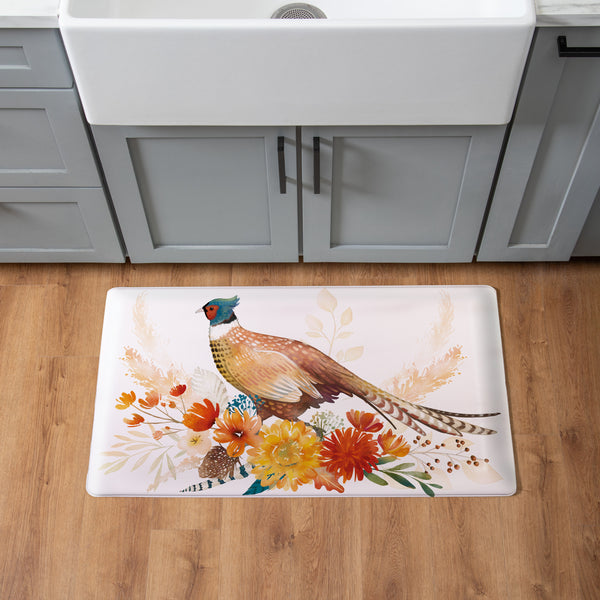 plow & hearth High Country Pheasant Anti-Fatigue Mat 30"x18"