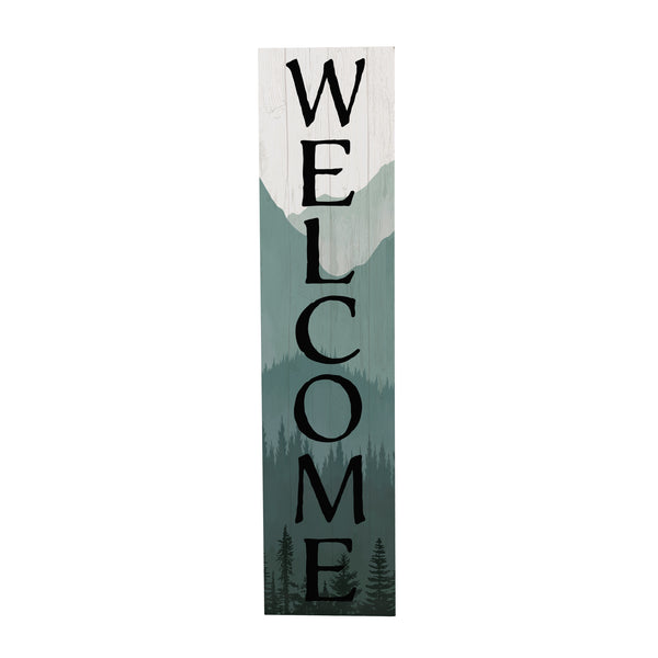 Plow & Hearth High Country Wilderness Porch Leaner "Welcome" 46"H
