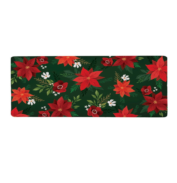 Plow & Hearth Holly Homestead Flower With Leaf Anti-Fatigue Mat 40"x20"