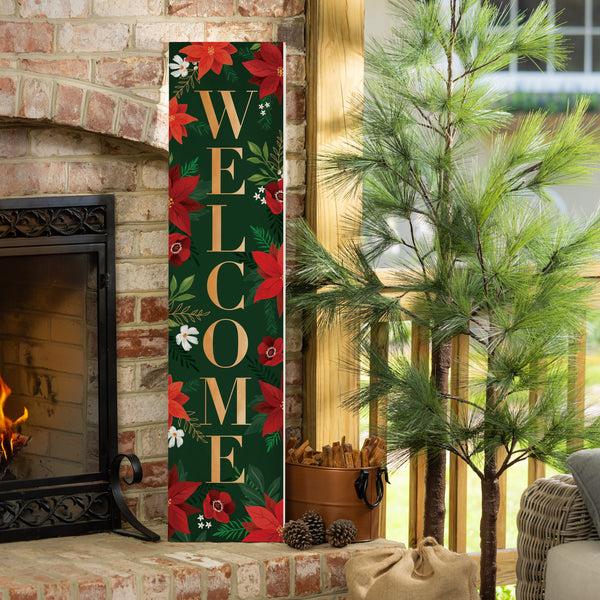 plow & hearth Holly Homestead Porch Leaner "Welcome" 46"H