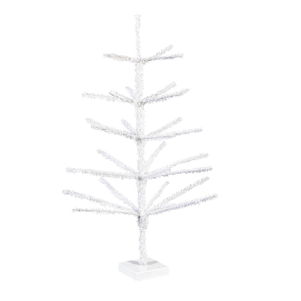 plow & hearth Home Display Christmas Tree White Ornament Tabletop Display 28"H