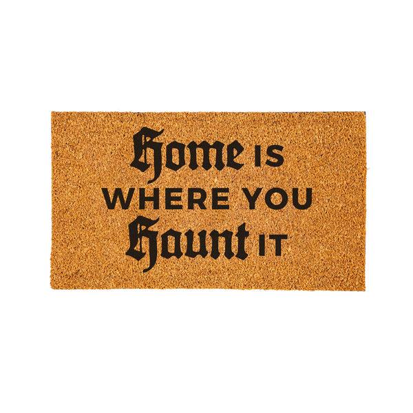 Plow & Hearth Home Is Where You Haunt It Coir Doormat 28"x16"