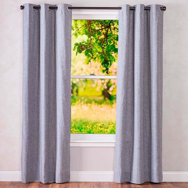 plow & hearth Homespun Insulated Curtain Double Wide Patio Panel