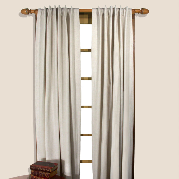 Plow & Hearth Homespun Rod-Pocket Insulated Curtain 96"L