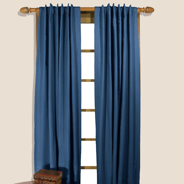 Plow & Hearth Homespun Rod-Pocket Insulated Curtain 96"L