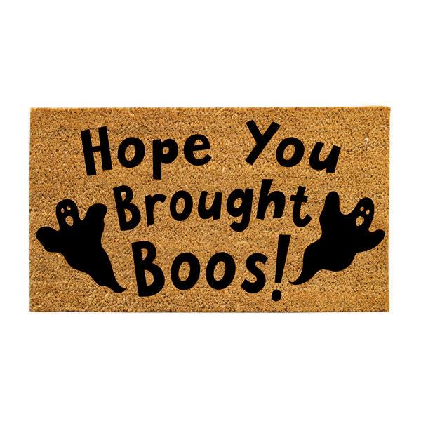 Plow & Hearth Hope You Brought Boos Coir Doormat 28"x16"