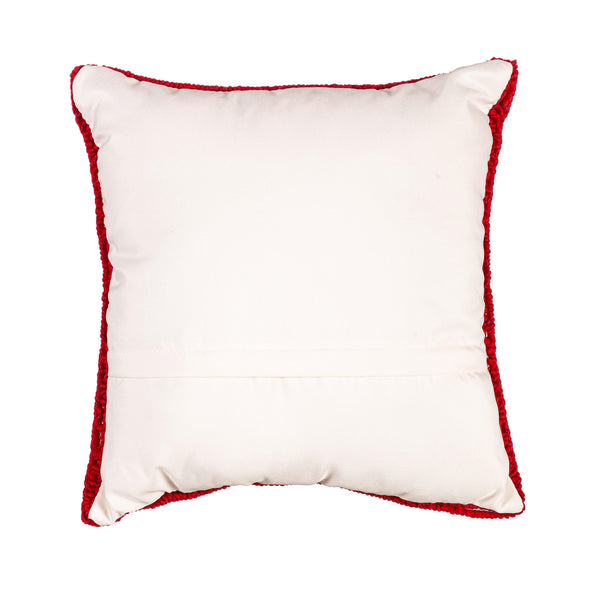 Plow & Hearth Indoor/Outdoor Bandana Hooked Throw Pillow