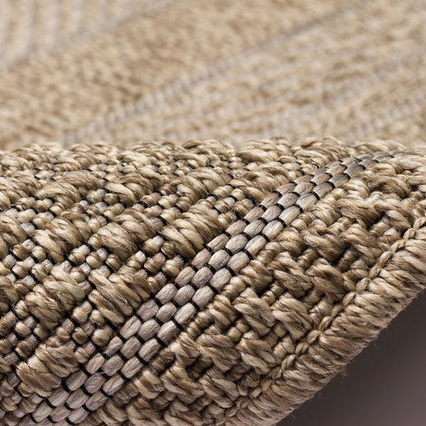 Plow & Hearth Indoor/Outdoor Beachcomber Border Rug 5'3" X 7'3"