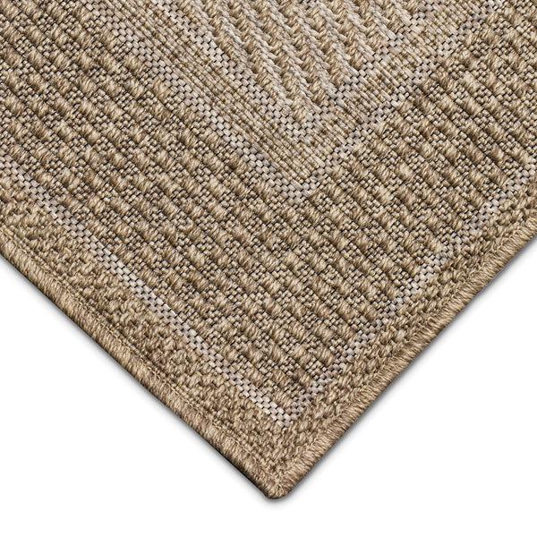 Plow & Hearth Indoor/Outdoor Beachcomber Border Rug 6'6" X 9'4"