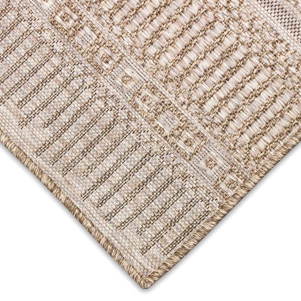 Plow & Hearth Indoor/Outdoor Beachcomber Striped Rug 6'6" X 9'4"