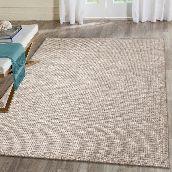 Plow & Hearth Indoor/Outdoor Beachcomber Texture Rug 6'6" X 9'4"