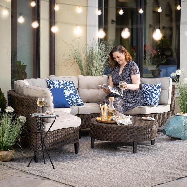 Plow & Hearth Indoor/Outdoor Beachcomber Texture Rug 7'10" X 9'10"